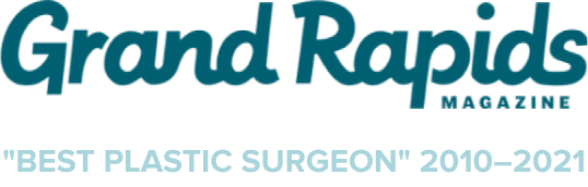 Best Plastic Surgeon 2021 - Grand Rapids Magazine Badge