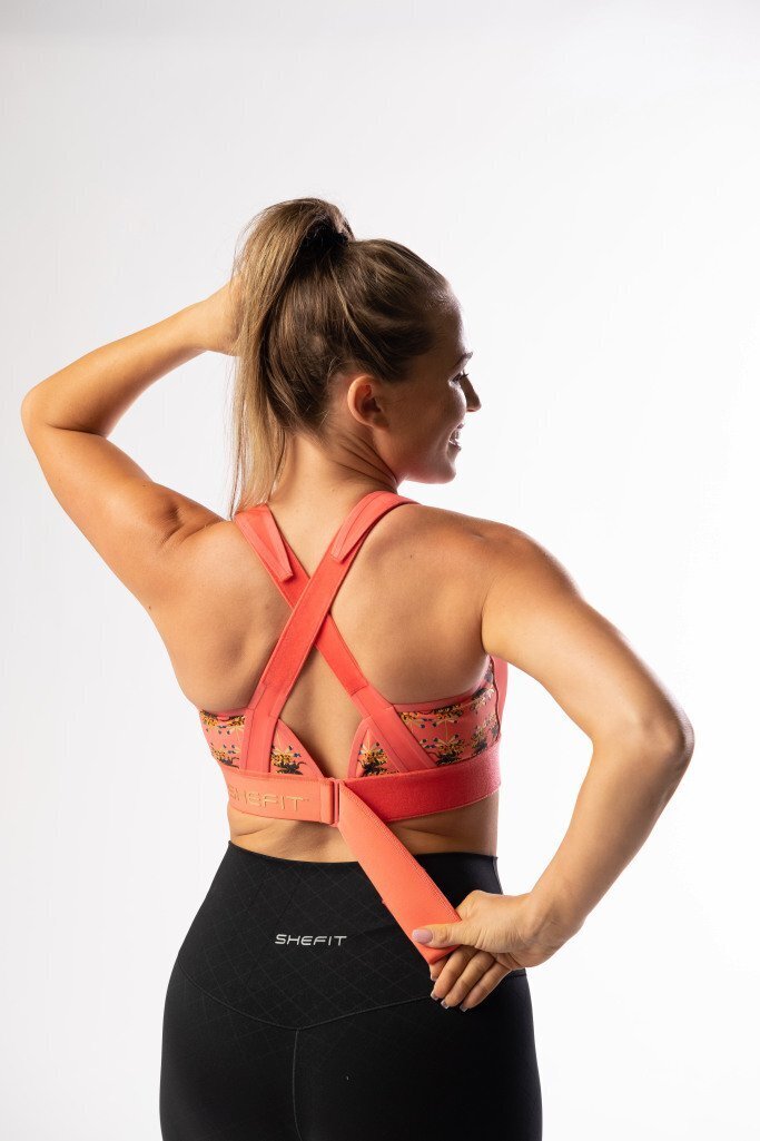 Shefit SportsBra patient model showing the back of the shefit bra