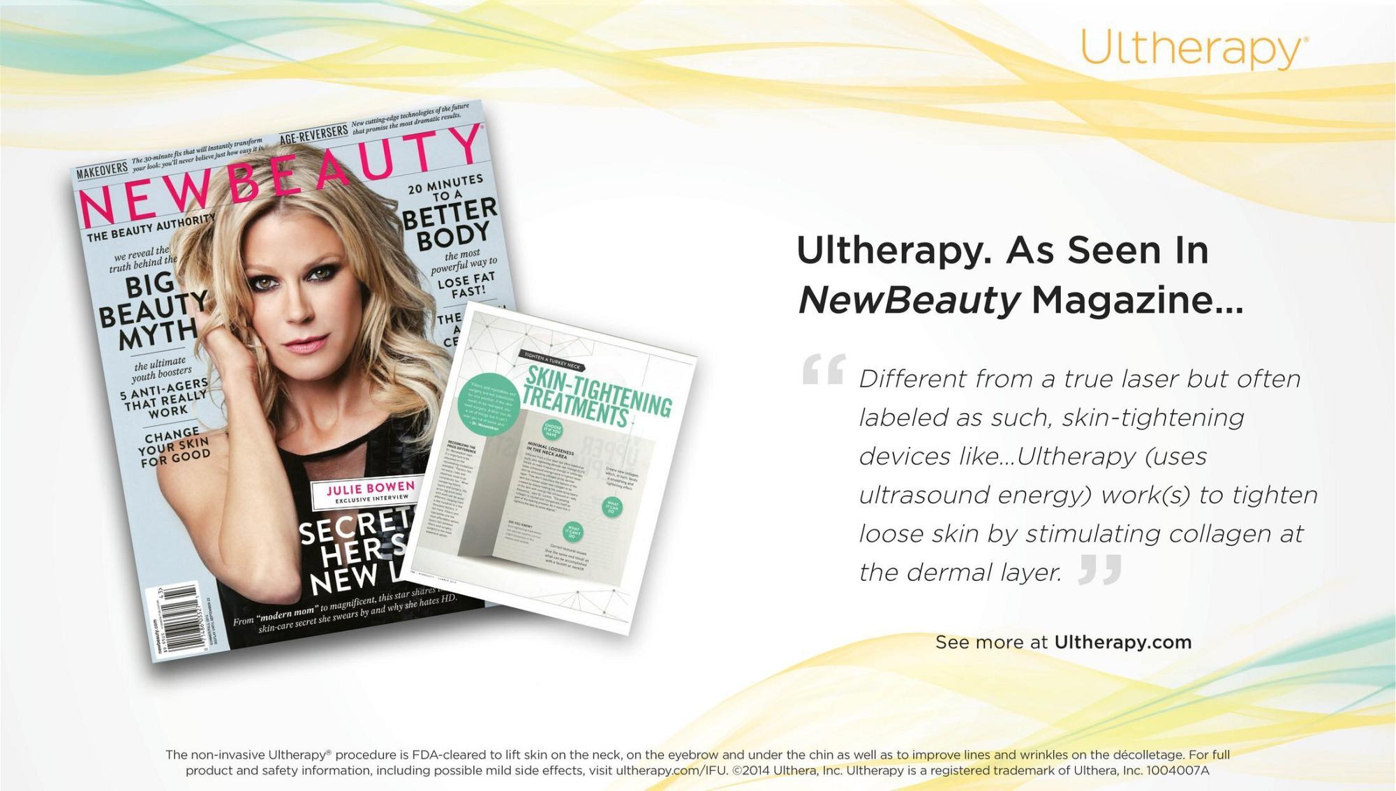 Ultherapy as seen in NewBeauty Magazine