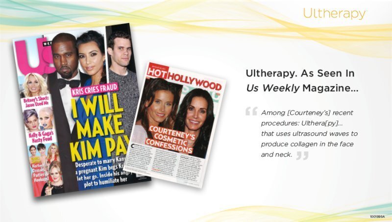 Ultherapy as seen in US Weekly Magazine