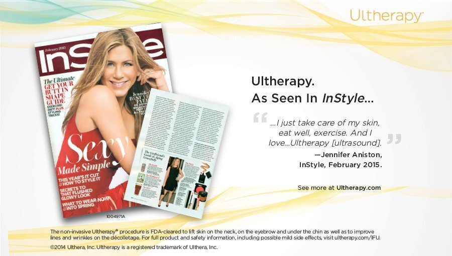 Ultherapy as seen in InStyle Magazine